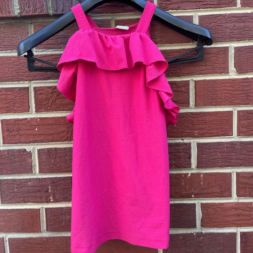 Zara Ruffled Halter Dress in Pink Size 6Y Girls